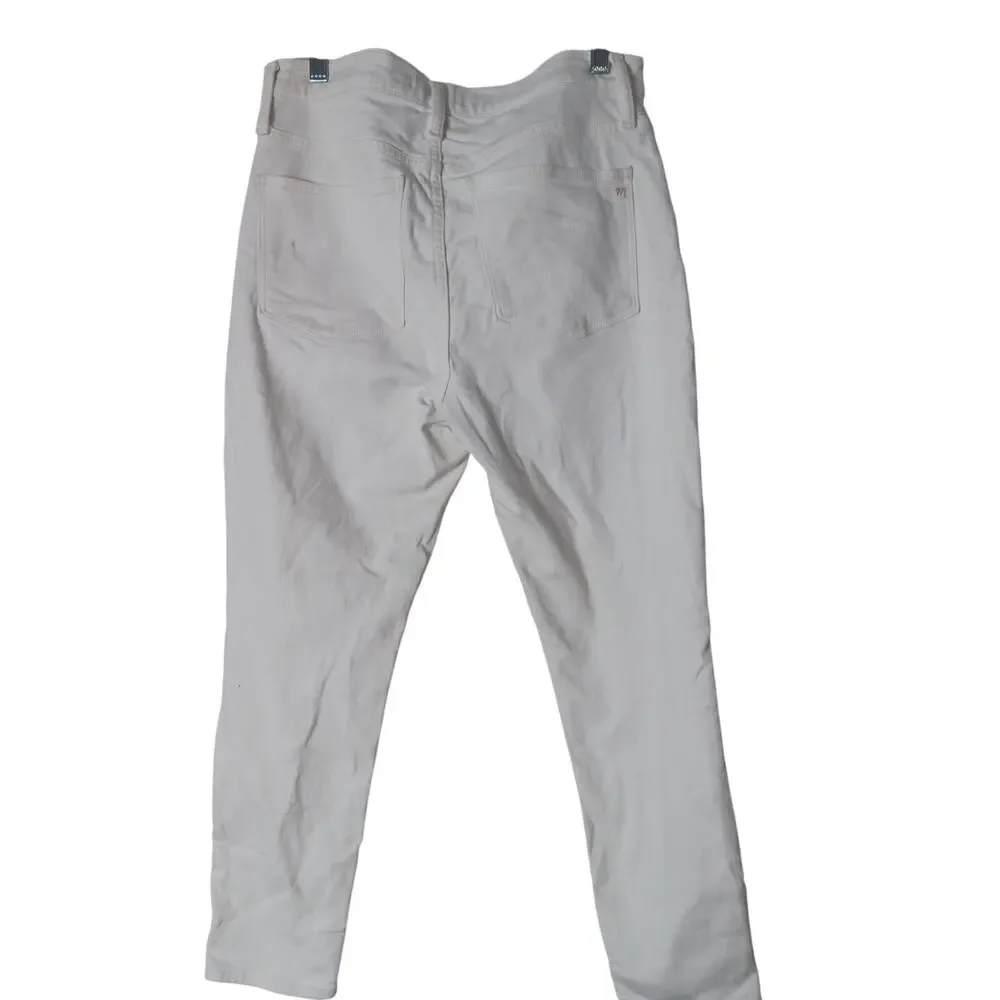 Madewell 9" Mid-rise skinny crop white jeans size 29P - Picture 3 of 5